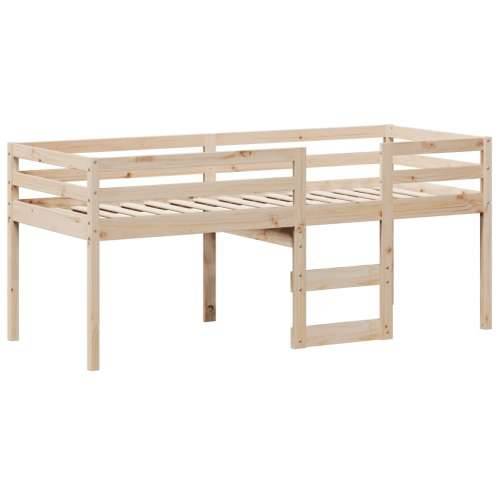 Visoki krevet s krovom 80 x 200 cm od masivne borovine Prirodna 80 x 200 cm Cijena