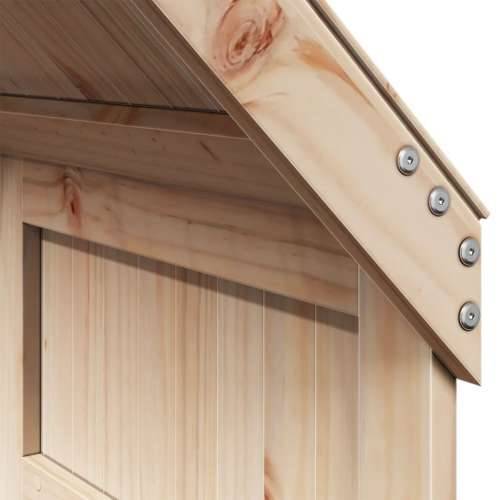 Visoki krevet s krovom 75 x 190 cm od masivne borovine - Prirodna 75 x 190 cm Cijena