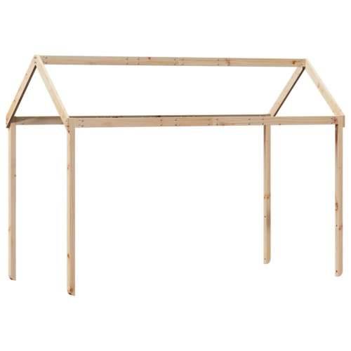 Visoki krevet s krovom 75 x 190 cm od masivne borovine Prirodna 75 x 190 cm Cijena