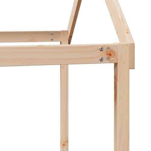 Visoki krevet s krovom 75 x 190 cm od masivne borovine Prirodna 75 x 190 cm Cijena