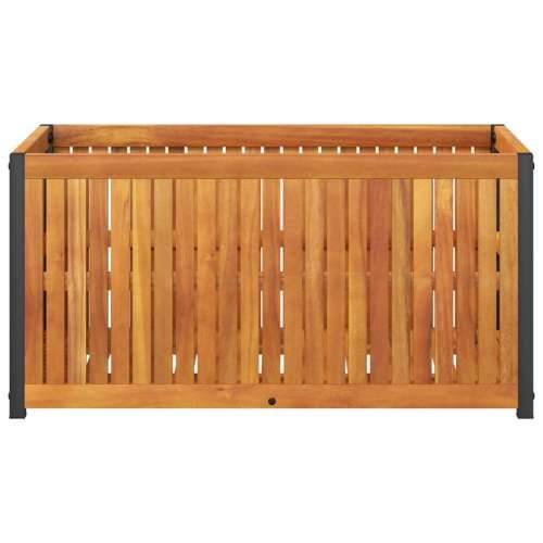 Vrtna sadilica 85 x 45 x 44 cm masivno bagremovo drvo i čelik - 85 x 45 x 44 cm 1 Cijena