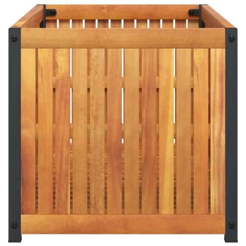 Vrtna sadilica 85 x 45 x 44 cm masivno bagremovo drvo i čelik - 85 x 45 x 44 cm 1 Cijena