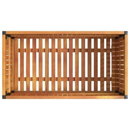 Vrtna sadilica 85 x 45 x 44 cm masivno bagremovo drvo i čelik - 85 x 45 x 44 cm 1 Cijena