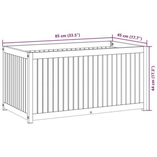 Vrtna sadilica 85 x 45 x 44 cm masivno bagremovo drvo i čelik - 85 x 45 x 44 cm 1 Cijena