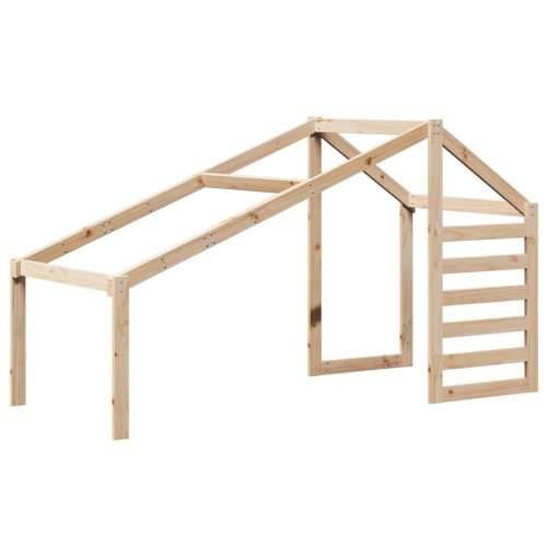 Krevet na kat s krovom 80 x 200 cm od masivne borovine - Prirodna 80 x 200 cm Cijena