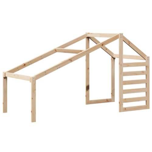 Krevet na kat s krovom 90 x 200 cm od masivne borovine - Prirodna 90 x 200 cm Cijena
