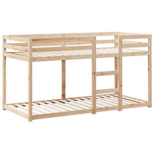 Krevet na kat s krovom 90 x 190 cm od masivne borovine - Prirodna 90 x 190 cm Cijena