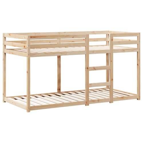 Krevet na kat s krovom 80 x 200 cm od masivne borovine - Prirodna 80 x 200 cm Cijena