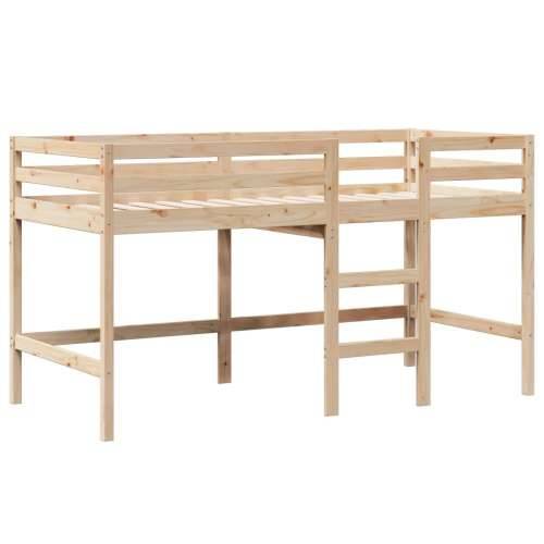 Visoki krevet s krovom 80 x 200 cm od masivne borovine - Prirodna 80 x 200 cm Cijena