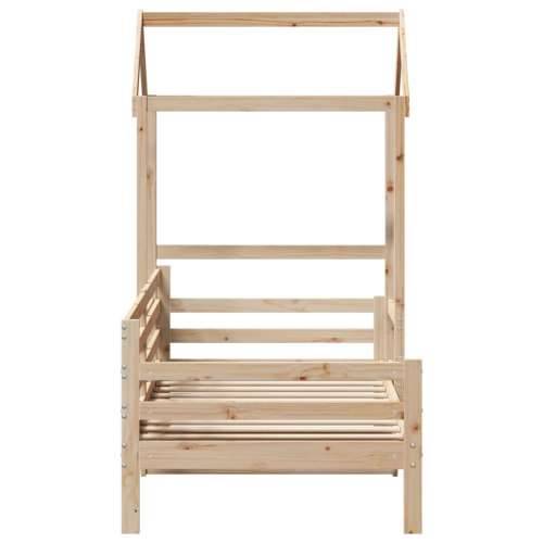 Dnevni krevet s krovom 90x200 cm od masivne borovine - Prirodna 90 x 200 cm Cijena