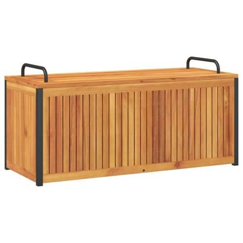 Vanjska kutija za jastuke 110x45x42/53 cm masivno drvo i čelik - 110 x 45 x 42/53 cm Cijena