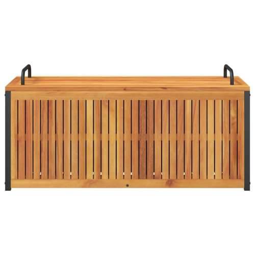 Vanjska kutija za jastuke 110x45x42/53 cm masivno drvo i čelik - 110 x 45 x 42/53 cm Cijena
