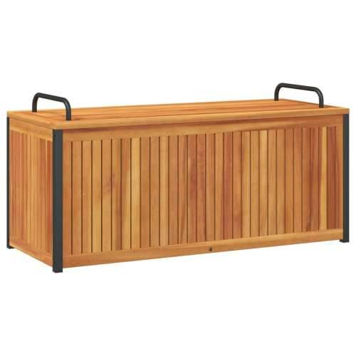 Vanjska kutija za jastuke 110x45x42/53 cm masivno drvo i čelik - 110 x 45 x 42/53 cm Cijena