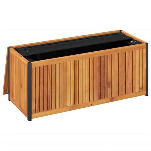 Vanjska kutija za jastuke 110x45x42/53 cm masivno drvo i čelik - 110 x 45 x 42/53 cm Cijena