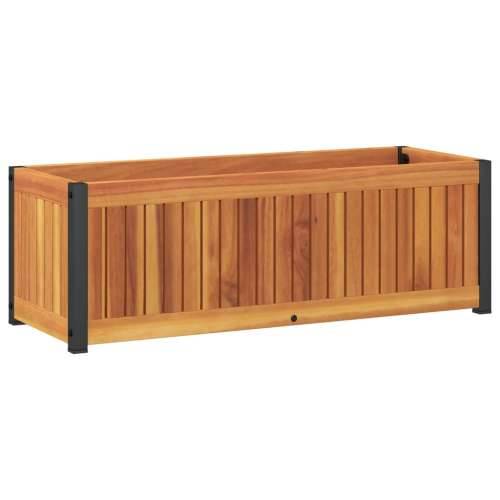 Vrtna sadilica 80 x 30 x 27,5 cm masivno bagremovo drvo i čelik - 80 x 30 x 27.5 cm 1 Cijena