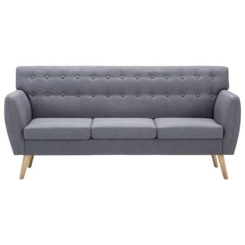 Trosjed presvučen tkaninom 172 x 70 x 82 cm svjetlosivi - Svjetlosiva Cijena