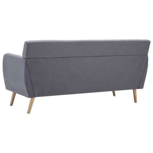 Trosjed presvučen tkaninom 172 x 70 x 82 cm svjetlosivi - Svjetlosiva Cijena