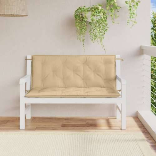 Jastuci za vrtnu klupu 2 kom svjetlosivi 120x50x7 cm tkanina prošarana bež 120 x 50 x 7 cm 1 Cijena