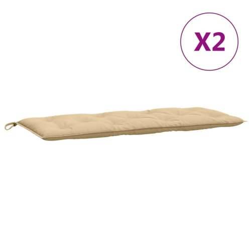 Jastuci za vrtnu klupu 2 kom svjetlosivi 120x50x7 cm tkanina prošarana bež 120 x 50 x 7 cm 1 Cijena