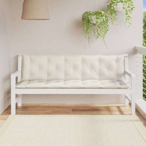 Jastuci za vrtnu klupu 2 kom prošarano krem 180x50x7 cm tkanina - prošarana krem 180 x 50 x 7 cm 1 Cijena