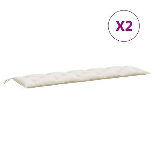 Jastuci za vrtnu klupu 2 kom prošarano krem 180x50x7 cm tkanina - prošarana krem 180 x 50 x 7 cm 1 Cijena