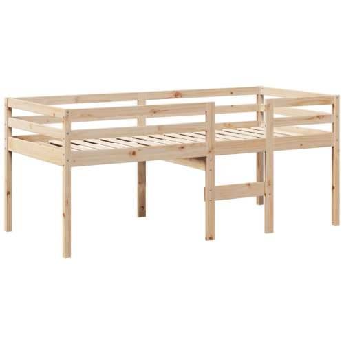 Visoki krevet s krovom 90 x 200 cm od masivne borovine - Prirodna 90 x 200 cm Cijena