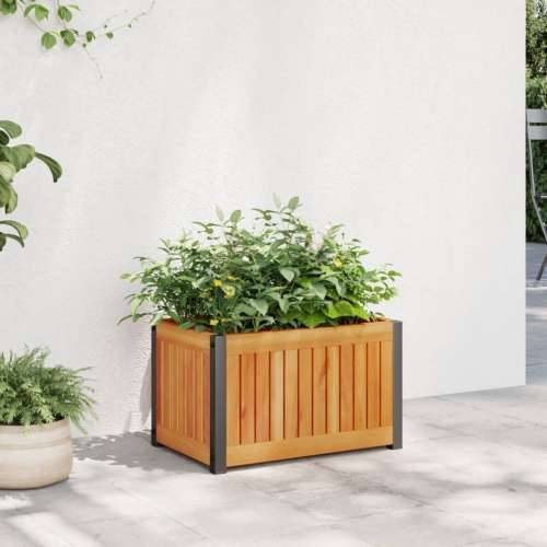 Vrtna sadilica 45 x 30 x 27,5 cm masivno bagremovo drvo i čelik - 45 x 30 x 27.5 cm 1 Cijena