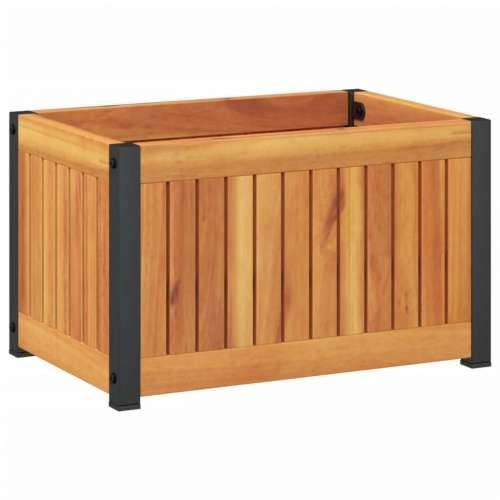 Vrtna sadilica 45 x 30 x 27,5 cm masivno bagremovo drvo i čelik - 45 x 30 x 27.5 cm 1 Cijena