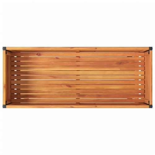 Vrtna sadilica s policom 110 x 45 x 80 cm masivno drvo i čelik - 110 x 45 x 80 cm 1 Cijena
