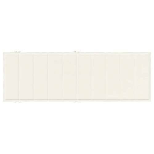 Jastuk za ležaljku prošarani krem 186x58x4 cm od tkanine - prošarana krem 1 Cijena