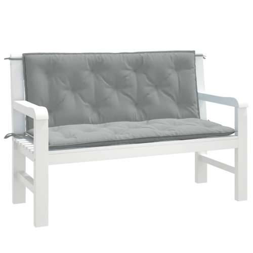 Jastuci za vrtnu klupu 2 kom svjetlosivi 120x50x7 cm tkanine - prošarana svjetlosiva 120 x 50 x 7 cm 1 Cijena