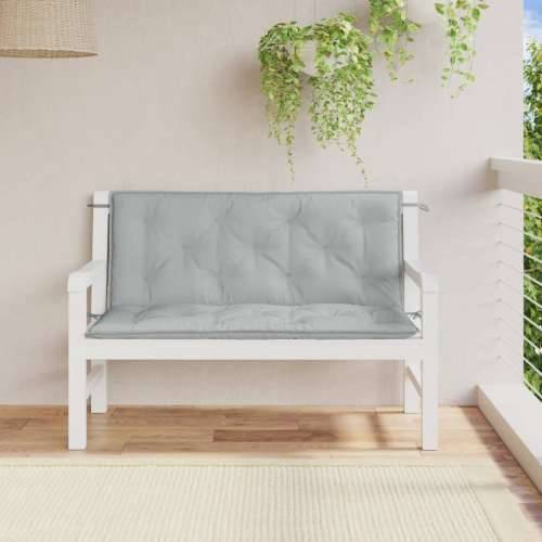 Jastuci za vrtnu klupu 2 kom svjetlosivi 120x50x7 cm tkanine - prošarana svjetlosiva 120 x 50 x 7 cm 1 Cijena
