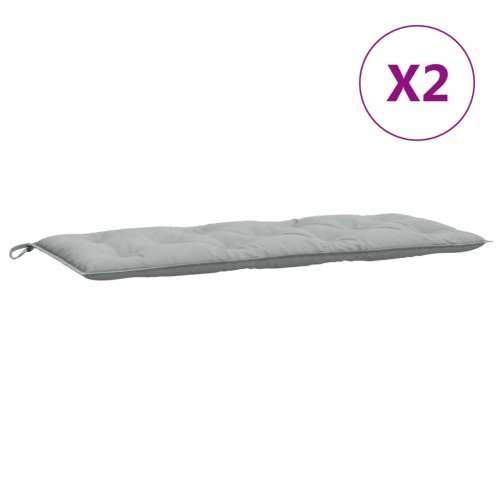 Jastuci za vrtnu klupu 2 kom svjetlosivi 120x50x7 cm tkanine - prošarana svjetlosiva 120 x 50 x 7 cm 1 Cijena