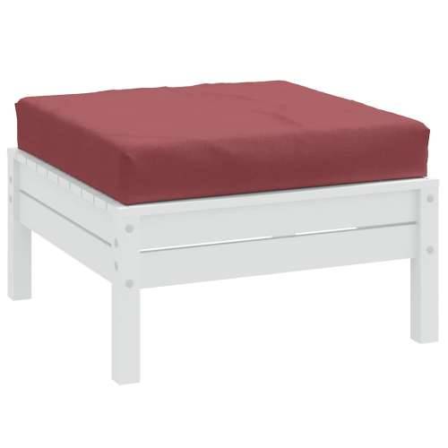Jastuk za palete prošarani vino crvena 60x60x9,5 cm od tkanine - boja crnog vina 1 naslon za noge Cijena