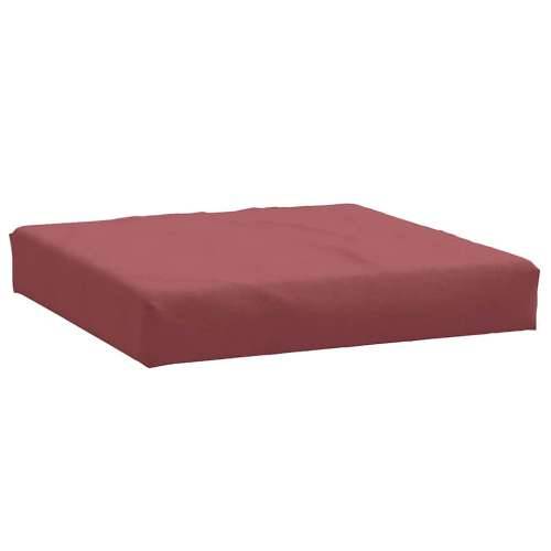 Jastuk za palete prošarani vino crvena 60x60x9,5 cm od tkanine - boja crnog vina 1 naslon za noge Cijena