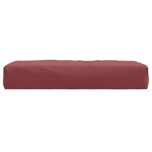 Jastuk za palete prošarani vino crvena 60x60x9,5 cm od tkanine - boja crnog vina 1 naslon za noge Cijena