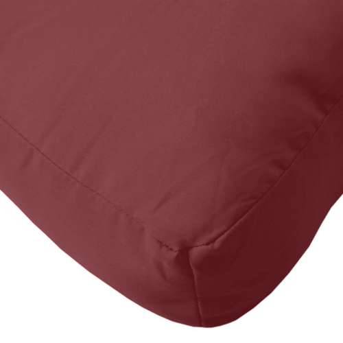Jastuk za palete prošarani vino crvena 60x60x9,5 cm od tkanine - boja crnog vina 1 naslon za noge Cijena