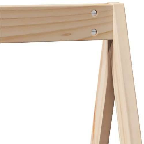 Krevet na kat s krovom voštano 75x190 cm masivna borovina - Prirodna 75 x 190 cm Cijena