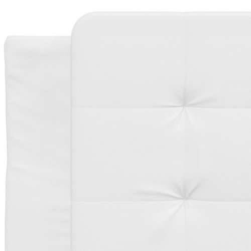 Krevet s madracem bijeli 90 x 190 cm od umjetne kože Bijela 90 x 190 cm Cijena