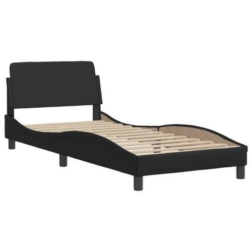 Krevet s madracem crni 100 x 200 cm od umjetne kože Crna 100 x 200 cm Cijena