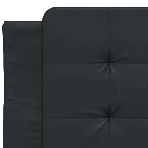 Krevet s madracem crni 100 x 200 cm od umjetne kože Crna 100 x 200 cm Cijena