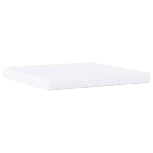 Krevet s madracem bijeli-crni 200 x 200 cm od umjetne kože - Bijela i crna 200 x 200 cm Cijena