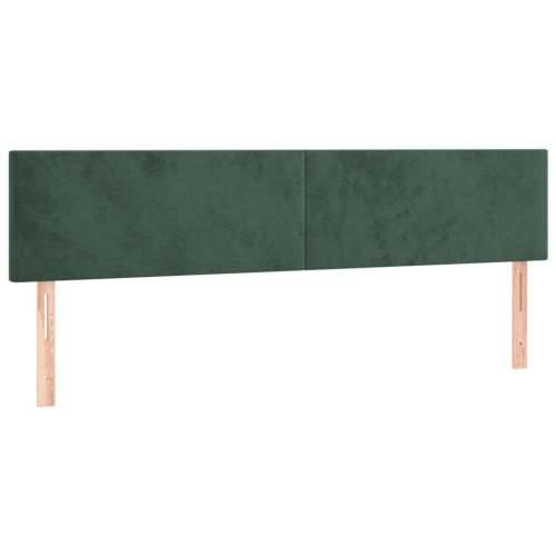 Krevet s oprugama i madracem tamnozeleni 160x200 cm baršunasti - Tamnozelena 160 x 200 cm Gladak dizajn Cijena