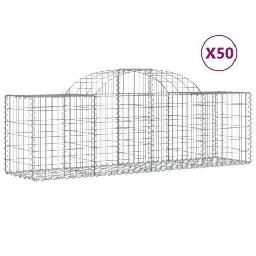 Lučne gabionske košare 50 kom 200x50x60/80 cm pocinčano željezo - 200 x 50 x 60/80 cm 50 Cijena
