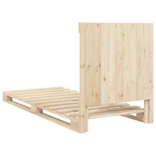 Okvir kreveta s uzglavljem 90 x 200 cm od masivne borovine - Prirodna 90 x 200 cm Ne with triangle headboard Cijena