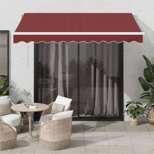 Tenda na ručno uvlačenje s LED bordo 300 x 250 cm - boja burgundca i bijela 300 x 250 cm 1 Cijena