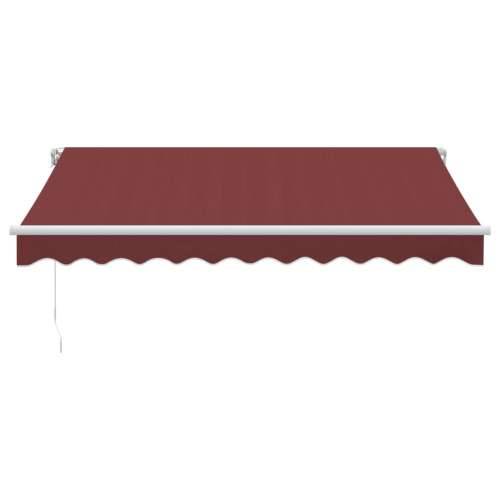 Tenda na ručno uvlačenje s LED bordo 300 x 250 cm - boja burgundca i bijela 300 x 250 cm 1 Cijena