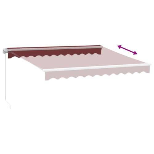 Tenda na ručno uvlačenje s LED bordo 300 x 250 cm - boja burgundca i bijela 300 x 250 cm 1 Cijena