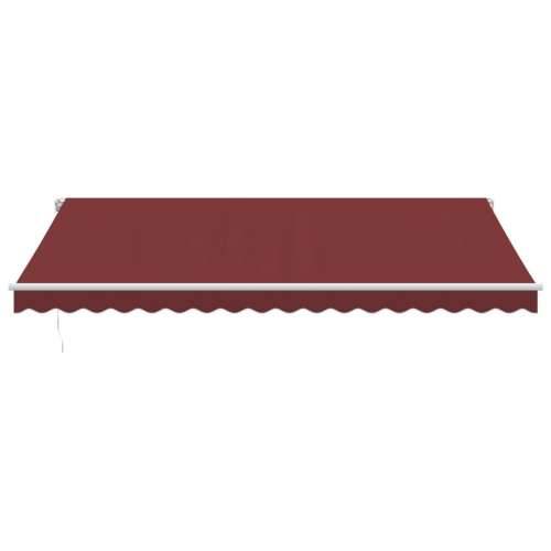 Tenda na ručno uvlačenje s LED bordo 450 x 300 cm - boja burgundca i bijela 450 x 300 cm 1 Cijena