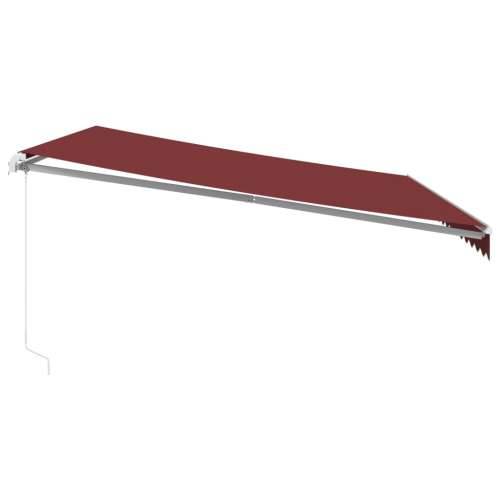 Tenda na ručno uvlačenje s LED bordo 450 x 300 cm - boja burgundca i bijela 450 x 300 cm 1 Cijena